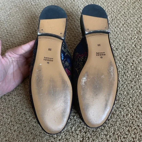 Gucci Navy Blue Disney Donald Duck Mules - RARE FIND - Picture 5 of 8